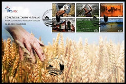 Turkey, Türkei - 2012 - Agriculture And Human In Turkey /// First Day Cover & FDC - Brieven En Documenten