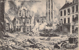 MILITARIA - Illustration Non Signée - Bombardement De Malines - Carte Postale Ancienne - Otros & Sin Clasificación