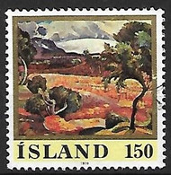 ISLANDE: " Le Glacier Langiokull":tableau D'A.Jonsson I N°466  Année:1976 - Used Stamps
