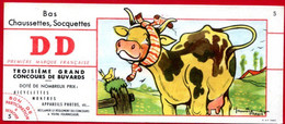 Buvard DD. Bas, Chaussettes, Socquettes. N° 5, La Vache. - Textile & Vestimentaire