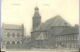 Cpa Frameries   1911  église - Frameries