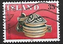 ISLANDE:  EUROPA :oeuvres Artisanales  N°467  Année:1976 - Oblitérés