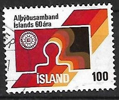 ISLANDE:  60ème Anniversaire De La Confédération Des Syndicats Ouvriers   N°472  Année:1976 - Used Stamps