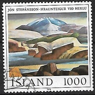 ISLANDE: Tableau De Jon Stefensson  Peintre  N°488  Année:1978 - Usati