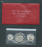 1976 S US Mint 40% Silver Bicentennial Uncirculated 3 Piece Coin Set   - Pic92 - Commemoratives