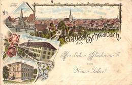 Gruß Aus Schwabach - Mehrbild AKS 1899 - Schwabach