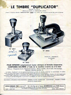 FACTURE.93.MONTROUGE.LE TIMBRE " DUPLICATOR "LEOPOLD BERNARD PRIN 20 à 24 RUE DE LA VANNE.TARIF. - Imprimerie & Papeterie