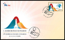 Turkey, Türkei - 2013 - 5th İzmir Economy Congress /// First Day Cover & FDC - Brieven En Documenten