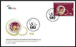 Turkey, Türkei - 2013 - 50th Year Of The Ankara Universary Faculty /// First Day Cover & FDC - Cartas & Documentos