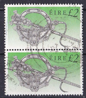 Irland Marke Von 1990 O/used (senkrechtes Paar) (A3-12) - Used Stamps