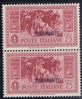 1932 Giuseppe Garibaldi 2 Val. Sass. 22 MNH** Cv 280 - Egée (Scarpanto)