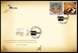 Turkey, Türkei - 2013 - PTT STAMP MUSEUM OF COLLECTIONS THAT WITNESS HISTORY /// First Day Cover & FDC - Cartas & Documentos