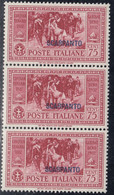 1932 Giuseppe Garibaldi 3 Val. Sass. 22 MNH** Cv 420 - Ägäis (Scarpanto)