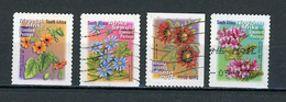 AFRIQUE DU SUD : FLORE - N° Yvert 1164b+1168b+1168Ab+1168Db Obli. (CADRE DE PHOSPHO) - Used Stamps