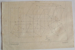 Ancien Dessin Technique De Monsieur SAINTON - Autres Plans