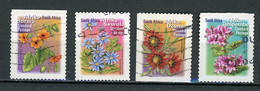 AFRIQUE DU SUD : FLORE - N° Yvert 1164b+1168b+1168Ab+1168Db Obli. (CADRE DE PHOSPHO) - Used Stamps