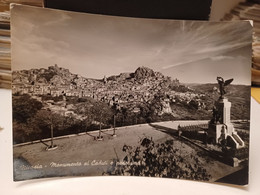 Cartolina Nicosia Provincia Enna Panorama E Monumento Ai Caduti 1956 - Enna