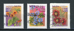 AFRIQUE DU SUD : FLORE - N° Yvert 1164b+1168b+1168Ab Obli. (CADRE DE PHOSPHO) - Used Stamps