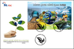 Turkey, Türkei - 2013 - World Environment Day (Pullution) /// First Day Cover & FDC - Brieven En Documenten
