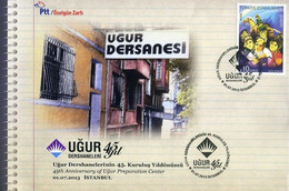 Turkey, Türkei - 2013 - 45th Anniversary Of Ugur Preparation Center, İstanbul /// First Day Cover & FDC - Lettres & Documents