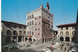 CARTOLINA  PRATO,TOSCANA-PIAZZA DEL COMUNE E PALAZZO PRETORIO-STORIA,MEMORIA,CULTURA,BELLA ITALIA,NON VIAGGIATA - Prato