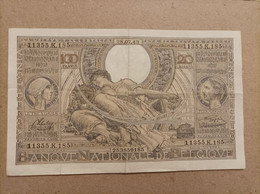 Billete De Belgica De 100 Francos, Año 1943 - Zu Identifizieren