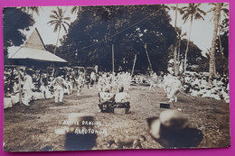 Carte Photo Rarotonga Cook Islands Native Dancing Carte Postale Océanie Rare Danse - Islas Cook