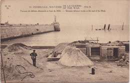 10. - Zeebrugge - Souvenir De La Guerre 1914-18 - Travaux De Défence Allemands Au Bout Du Môle - Zeebrugge