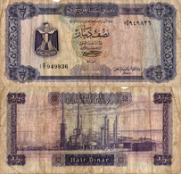 Libya / 0,5 Dinar / 1972 / P-34(b) / VF - Libye