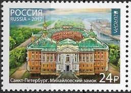 2017 Russia  Russland Mi. 2420  **MNH   Europa - St. Petersburg. Mikhailovsky Castle - 2017