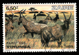 Tp De 1982 -Faune - Annimaux Sauvages Du Parc Des Virunda - Antilopes Topis - Y&T 1101Obli (0) - Used - Usados