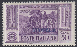 1932 Giuseppe Garibaldi 1 Val. Sass. 21 MNH** Cv 140 - Ägäis (Stampalia)