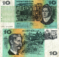 Australia / 10 Dollars / 1974 / P-45(f) / FI - 1974-94 Australia Reserve Bank (paper Notes)