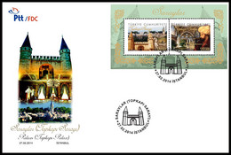 Turkey, Türkei - 2014 - Topkapi Palace, Palaces /// First Day Cover & FDC - Cartas & Documentos