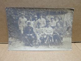 CHAGNY (71) Carte Photo Militaire Souvenir D'un Concert Militaire Groupe Gros Plan - Chagny