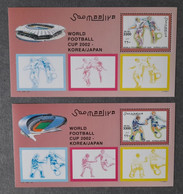 SOMALIE SOMALIA BLOCS EPREUVES  MNH** 2002  FOOTBALL FUSSBALL SOCCER CALCIO VOETBAL FUTBOL FUTEBOL FOOT FOTBAL - 2002 – Zuid-Korea / Japan