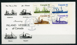 Canada 1976 FDC Inland Vessels - Storia Postale