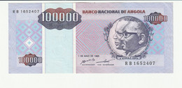 BILLET  ANGOLA  NEUF  DE 100000 KWANZAS REAJUSTADOS  DE 1995 - Angola