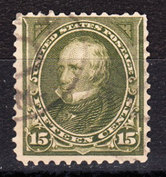 USA 1897-1903 Cancelled, 15cent Ol Grn Clay, Sc# 284 - Gebraucht