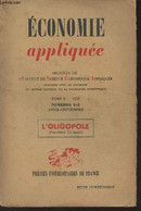 Economie Appliquée - Archives De L'I.S.E.A. - Tome V 1952 N°2-3 Avril Sept. - Une Formulation Nouvelle De La Théorie De - Autre Magazines