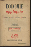 Economie Appliquée - Archives De L'I.S.E.A. - Tome VIII 1955 N°3-4 Juil.déc. - Note Sur Le Développement De La Théorie D - Autre Magazines