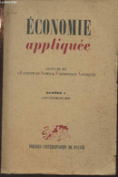 Economie Appliquée - Archives De L'I.S.E.A. - N°1 Janv. Mars 1948 - Avant-propos - Théorie Du Capital Et Théorie De La P - Autre Magazines