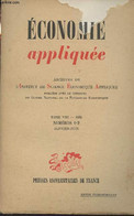 Economie Appliquée - Archives De L'I.S.E.A. - Tome VIII - 1955 N°1-2 - Le Système Fiscal Et Certains Aspects De La Crois - Autre Magazines