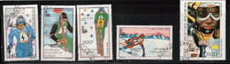 CONGO PEOPLE'S REPUBLIC Scott # C261-5 Used - Winter Sports Skiing 2 - Oblitérés