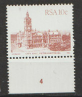South Africa   1982   SG 520a  City Hall     Marginal Unmounted  Mint - Neufs