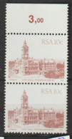 South Africa   1982   SG 520a  City Hall     Marginal Unmounted  Mint  Pair - Neufs