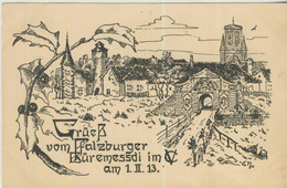 Grüeß Vom Pfalzburger Büremessdi Im CV Am 1.II.13  - Von 1913 (59009) - Lothringen