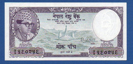 NEPAL - P. 9 (1)– 5 Mohru / Rupees ND (1956-1961) UNC-, Serie See Photos - Népal