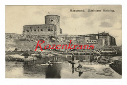 Sweden Sverige Suede Marstrand Karlstens Fästning (Forteresse) CPA Animee Old Postcard Brefkort - Sweden