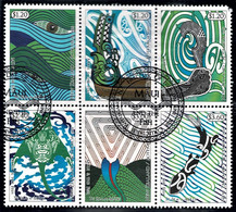 New Zealand 2018 Maui & The Fish  Set As Block Of 6 Used - See Notes - Used Stamps